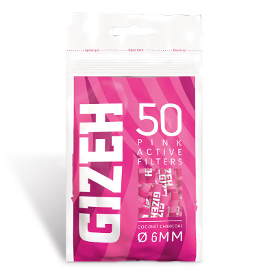 PROV-C00002632 GIZEH ACTIVE FILTER PINK 6MM BAG